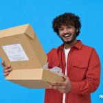 symbolic gift, man happy to receive gift